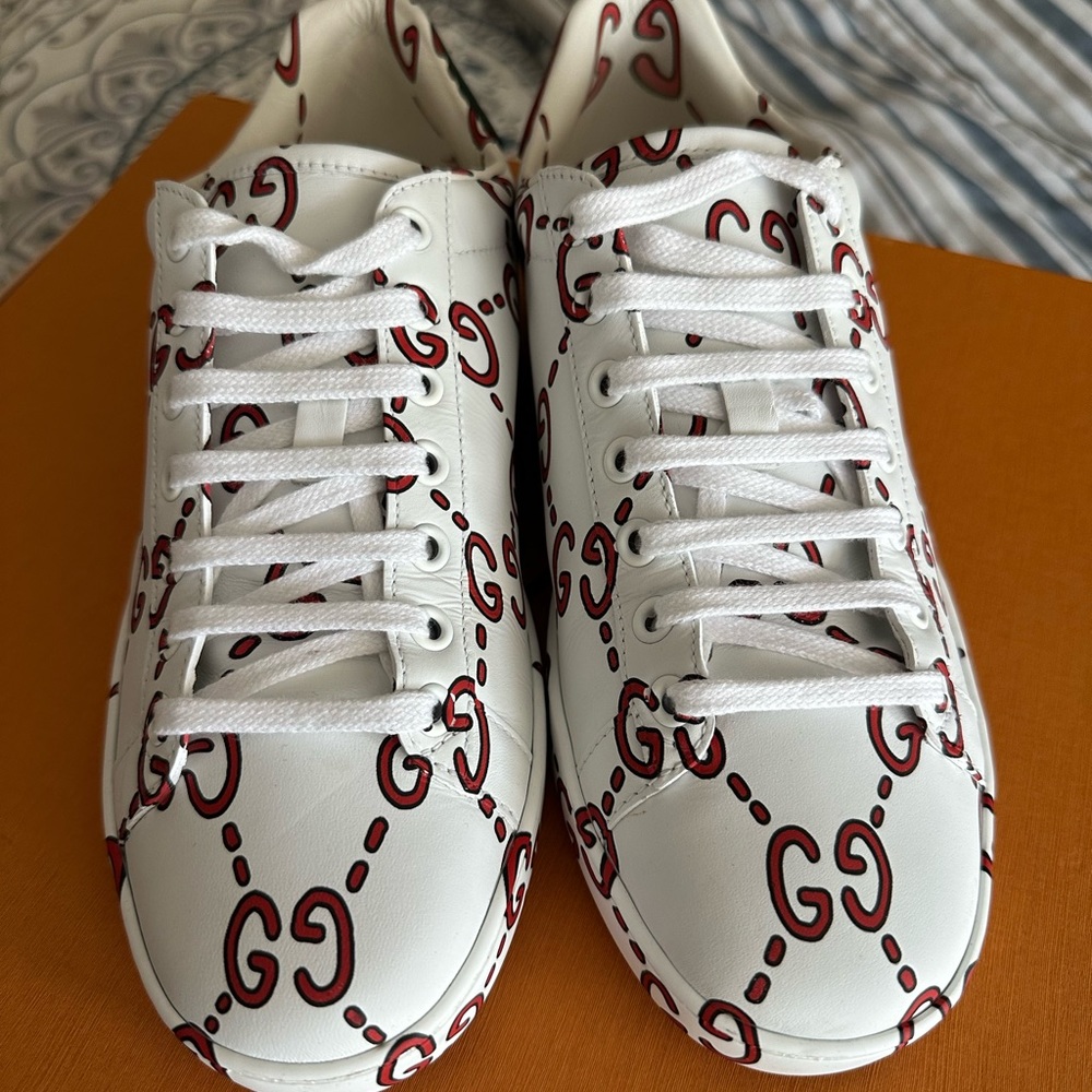 Gucci Apollo Ace White WMNS Sneakers - Size 38